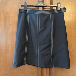 Brooks Brothers Navy Skirt with White Accents